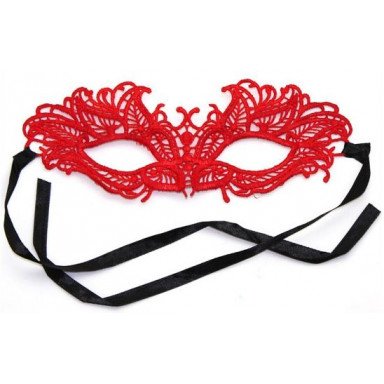 Кружевная красная маска Верона, фото