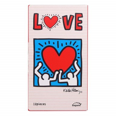 Презервативы Sagami LOVE Keith Haring - 12 шт., фото
