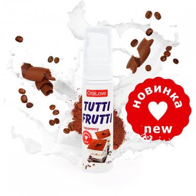 Гель-смазка Tutti-frutti со вкусом тирамису - 30 гр. фото 2
