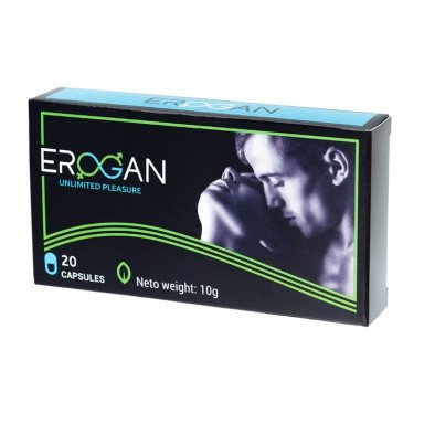 Возбуждающие капсулы для мужчин Erogan - 20 капсул (300 мг.), фото
