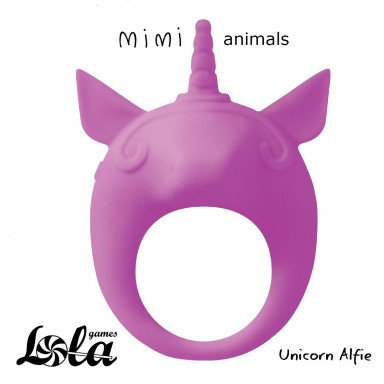 Фиолетовое эрекционное кольцо Unicorn Alfie фото 2