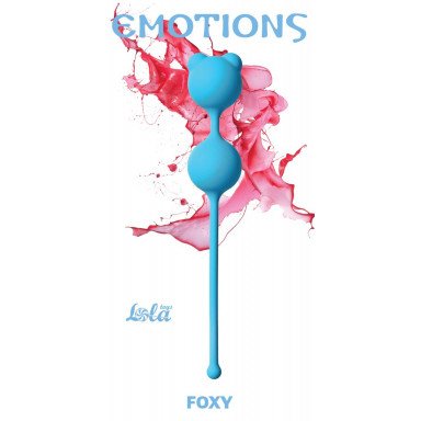Голубые вагинальные шарики Emotions Foxy фото 2