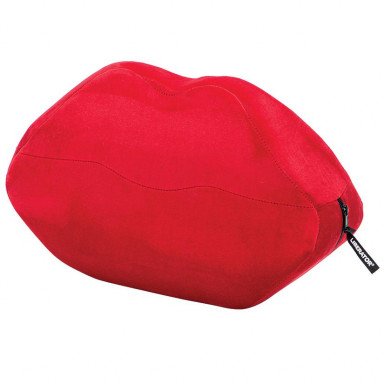 Красная микрофибровая подушка для любви Kiss Wedge, фото