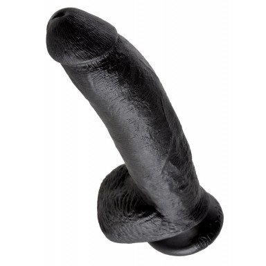 Чёрный фаллоимитатор 9 Cock with Balls - 22,9 см. фото 2
