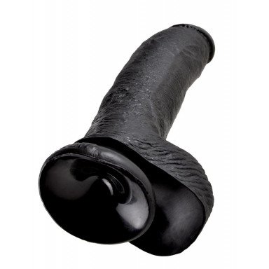 Чёрный фаллоимитатор 9 Cock with Balls - 22,9 см. фото 3
