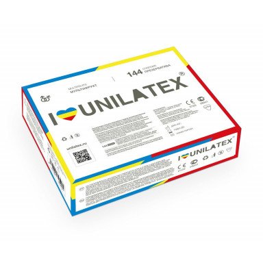 Разноцветные ароматизированные презервативы Unilatex Multifruits - 144 шт., фото
