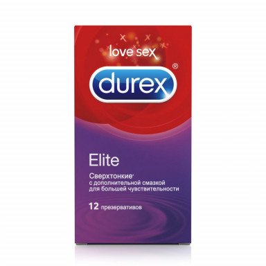 Сверхтонкие презервативы Durex Elite - 12 шт., фото