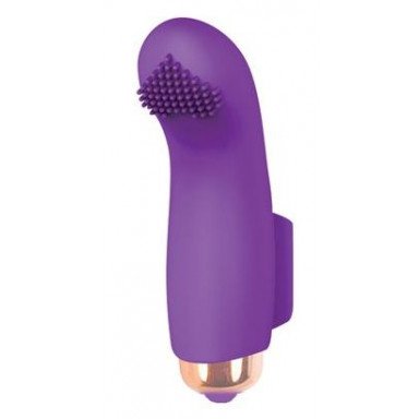 Фиолетовая вибропулька с шипиками - 7,2 см., фото