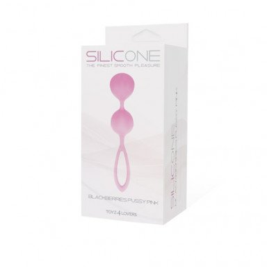 Розовый вагинальные шарики из силикона BLACKBERRIES PUSSY SILICONE фото 2