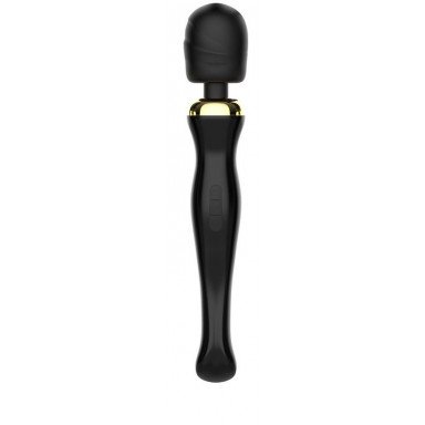 Черный вибратор Oscar - 32,2 см., фото