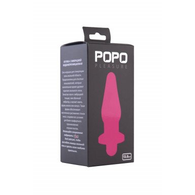 Водонепроницаемая вибровтулка розового цвета POPO Pleasure - 13,6 см., фото
