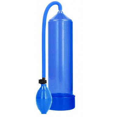 Синяя ручная вакуумная помпа для мужчин Classic Penis Pump, фото