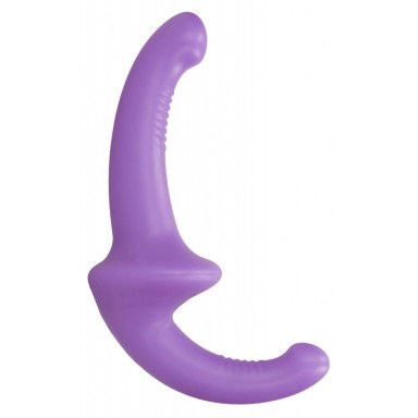 Фиолетовый безремневой страпон Silicone Strapless Strapon, фото