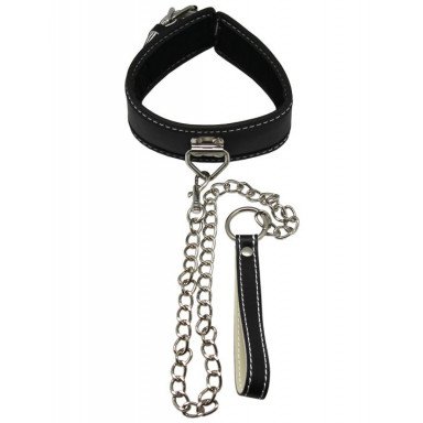 Пикантный БДСМ-набор на мягкой подкладке: наручники, поножи, ошейник с поводком, кляп фото 2