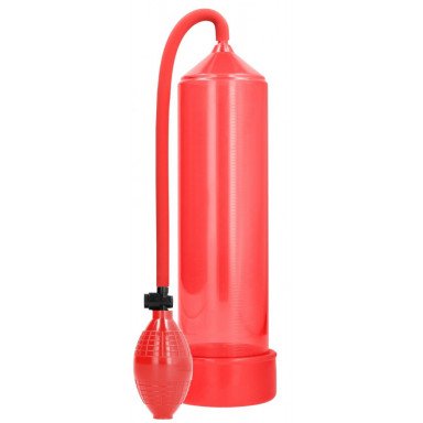 Красная ручная вакуумная помпа для мужчин Classic Penis Pump, фото