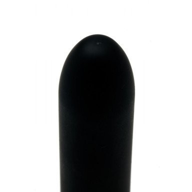 Черный классический вибратор - 17,5 см. фото 2