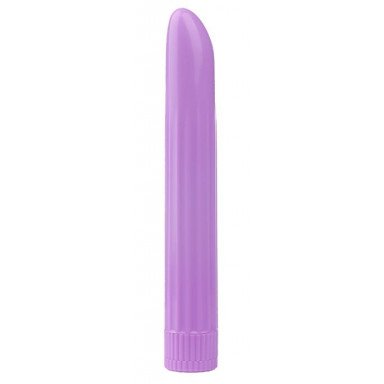 Фиолетовый многоскоростной вибромассажер Lady Finger - 16 см., фото