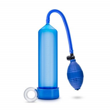 Синяя ручная вакуумная помпа Male Enhancement Pump фото 2