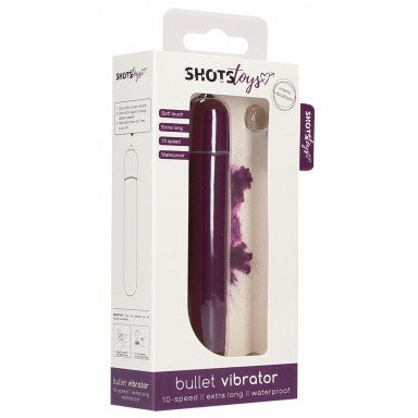 Фиолетовая вибропуля Bullet Vibrator Extra Long - 10,5 см. фото 2