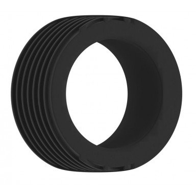 Чёрное эрекционное кольцо No.42 Cockring, фото