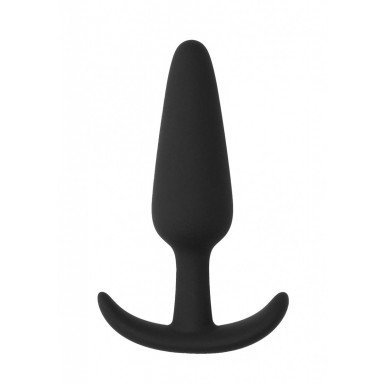 Черная анальная пробка для ношения Slim Butt Plug - 8,3 см., фото