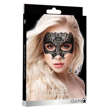 Черная кружевная маска Princess Black Lace Mask фото 3
