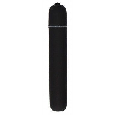Черная вибропуля Bullet Vibrator Extra Long - 10,5 см., фото