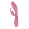 Розовый вибратор-кролик Indeep Theona - 21,5 см., фото