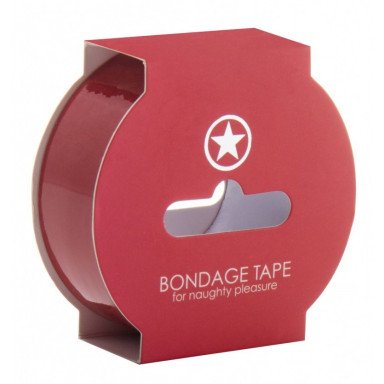 Красная лента Non Sticky Bondage Tape - 17,5 м., фото