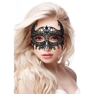 Черная кружевная маска ручной работы Empress Black Lace Mask фото 2