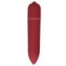 Красная удлинённая вибропуля Power Bullet Black - 8,3 см., фото