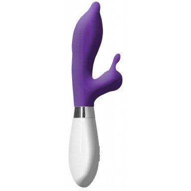 Фиолетовый вибратор-кролик Adonis - 21,5 см., фото