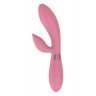 Розовый вибратор-кролик Indeep Malena - 21,5 см., фото