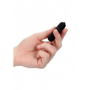 Черная вибропуля Power Bullet - 6,2 см. фото 3
