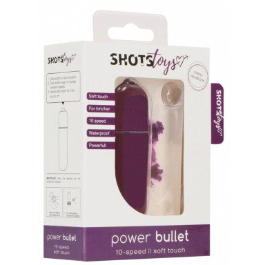 Фиолетовая вибропуля Power Bullet - 6,2 см. фото 2