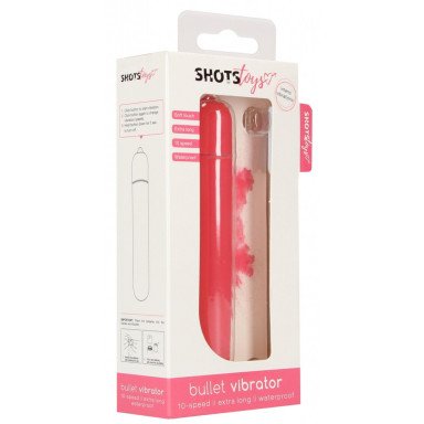 Розовая вибропуля Bullet Vibrator Extra Long - 10,5 см. фото 2