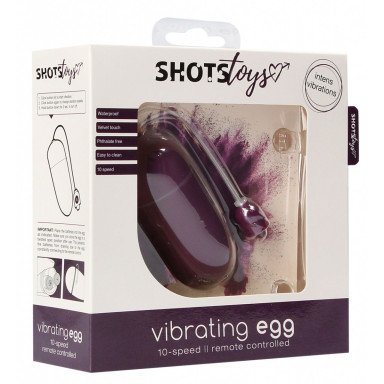 Фиолетовое гладкое виброяйцо Vibrating Egg - 8 см. фото 3