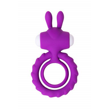 Фиолетовое эрекционное кольцо на пенис JOS GOOD BUNNY фото 2