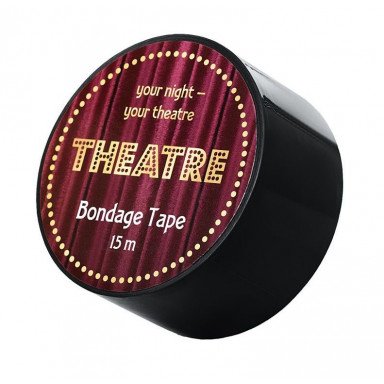 Черный бондажный скотч TOYFA Theatre - 15 м., фото