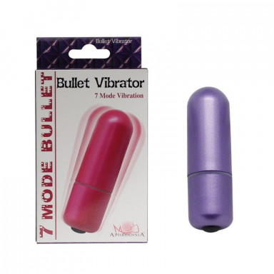 Фиолетовая вибропуля 7 Models Bullet - 5,7 см. фото 3