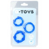 Набор из 3 синих эрекционных колец A-toys, фото