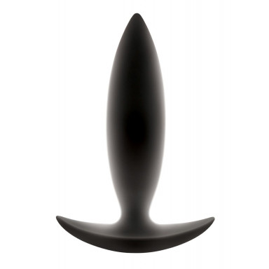 Чёрная анальная пробка для ношения Renegade Spades - 10,1 см., фото