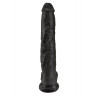 Чёрный фаллоимитатор-гигант 14 Cock with Balls - 37,5 см., фото