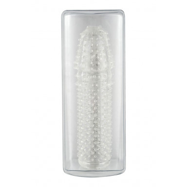 Прозрачная закрытая насадка с шишечками - 14,5 см. фото 2