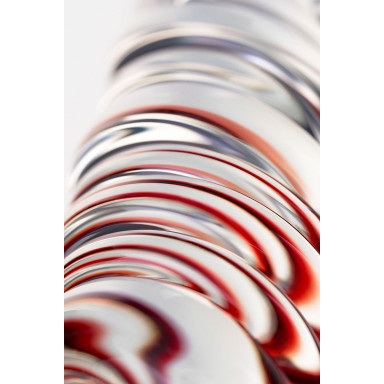 Стеклянная анальная втулка-спираль - 15,5 см. фото 4