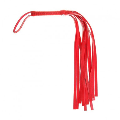 Красная плеть из искусственной кожи - 43 см., фото