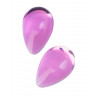Розовые стеклянные вагинальные шарики в форме капелек, фото