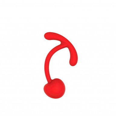 Красный вагинальный шарик с ограничителем, фото