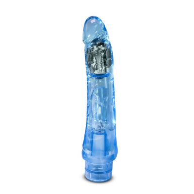 Голубой вибратор-реалистик Mambo Vibe - 22,8 см., фото
