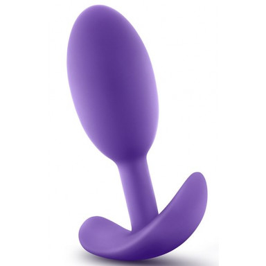 Фиолетовая анальная пробка Wearable Vibra Slim Plug Medium - 10,1 см. фото 4
